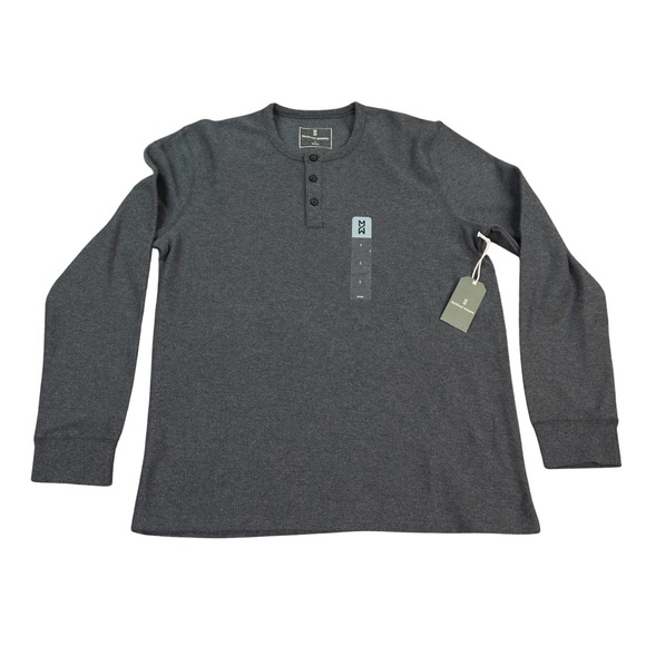 Mutual Weave Mens Large Charcoal Thermal LS Button Dexter Kill Shirt Style - Picture 1 of 12